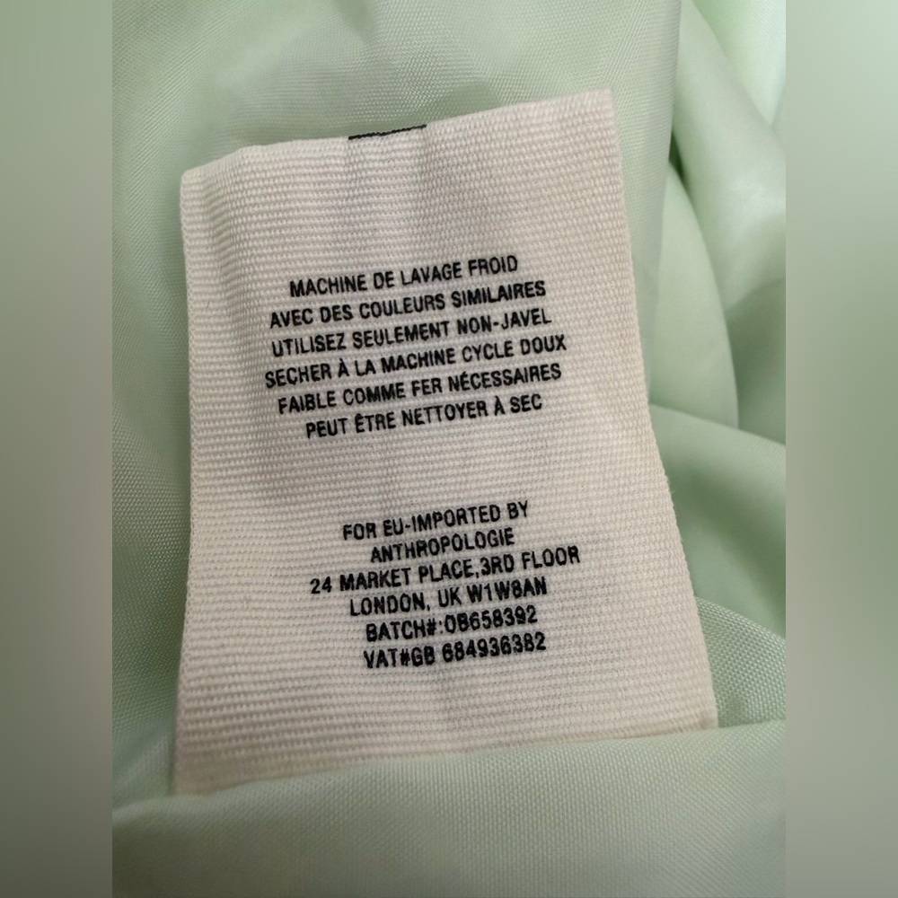 Anthropologie Hei Hei Lightweight Bomber Jacket Mint Green Aloe Women’s Large - Picture 8 of 8